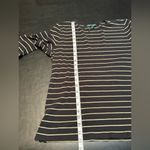 Ralph Lauren Lauren Black and Gold Striped Long Sleeve Top Photo 10