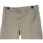 J.Crew Flat Front Favorite Fit Stretch Crop Chino Capri Pants Shorts 4 Tan Photo 1