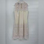 SEA New York‎ Size 2 Dress Embroidered Sleeveless Cream Peasant Wedding Photo 1
