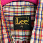 Lee women’s stripped button down shirt multi colors size XL Photo 2