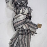 American Eagle Outfitters Scarf Black White Plaid Oversized Acrylic Scarf NWT Photo 0