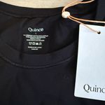 Quince  Stretch Cotton Jersey Fitted T-Shirt Black Large NWT IN PACKAGE Photo 5
