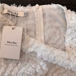 Womans Mocha Elegant Casual Skirt Cream White Dress Size Small Photo 4