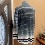 RVCA  gray black striped open cardigan Photo 3