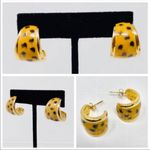 Sterling Silver , gold overlay leopard print ring Photo 8