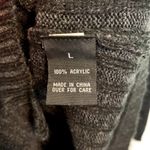 AB Studio  Black Scoop Neck‎ Pullover Knit Sweater Women's Size Large Photo 3