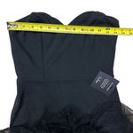 Lulus NWT  Dramatic Fanatic Black Strapless Tulle Trumpet Maxi Dress Size S Photo 6