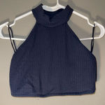 Free people movement Midnight Blue Ribbed Tank Top Small #715 Photo 0