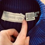 Ribbed Knit Glove Sweater Midi Dress Vintage by Magnum Opus size S Photo 8