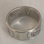 Signed Bear Ring Silver Photo 3