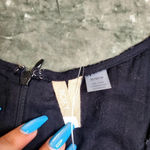 Roxy  Black Sleeveless Embroidered Romper Photo 4