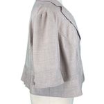 Lane Bryant Light Gray Long Sleeve Peplum Blazer Photo 4