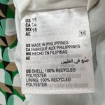 On 34th Mini Skirt Womens 16 Catalina Green Combo Geometric Pleated Retro Chic Photo 11