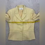 Le Suit Yellow   Tweed Women's Blazer Photo 4