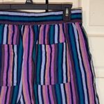 A New Day Wide Striped Linen Blend Shorts Small Photo 7