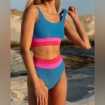 Beach Riot  Mackenzie Top Orchid Colorblock, Size Small, $98 Photo 6