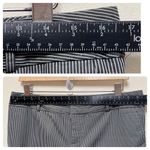 Norma Kamali  Black Gray Stripe Pixie Ankle Pant Size 10 Photo 4