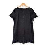 Two by Vince Camuto | XL | Black Wash Stretch Denim Released Hem Shift Dress Photo 6