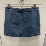 Altar'd State  Zipper Denim Mini Skirt Photo 1