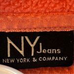 New York & Co. NY Jeans Women’s Coral Pink Fleece 1/4 Zip Pullover Size S Photo 3