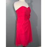 Alfred Angelo Pink Chiffon Homecoming Strapless Mini Formal Prom Party Dress 12 Photo 4