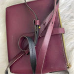 J.Crew Burgundy Leather Crossbody Purse Photo 2