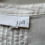 J Jill White Semi Sheer Embroidered Long Sleeve Blouse Size undefined Photo 5
