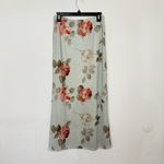 Rihoas Green Floral Elastic Waist Straight Midi Skirt Size M Photo 9