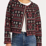 Tolani Embroidered Moto Jacket By Feathers‎ Bu  size small Photo 0