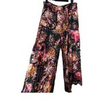 Anthropologie By Flowy Moody Dark Floral Cargo Pants Size 12 Photo 1