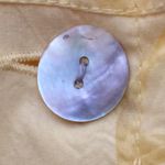 FINAL MARKDOWN Denim and company tone on tone blouse small Yellow Photo 5