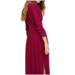 Free People  embroidered floral midi dress in raspberry size XSmall Photo 3