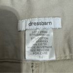 Dressbarn Women Light Beige Capri Shorts Size 14 with Pockets Cotton Blend Photo 3