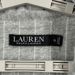 Ralph Lauren Lauren  Women Pajama Set Gray Pinstripe Crop Pants Top XL Loungewear Photo 8