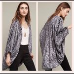Feathers by Tolani Maja Velvet Burnout Kimono One Size Blue Size undefined Photo 5
