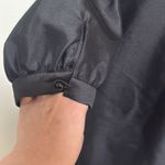 Kate Spade silk ruffle woman size Large Black Ruffle top button or not Dress Photo 3