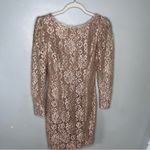 Vintage Ambria Lace Sparkle Mini Short Dress Gold Small 4 Photo 7