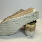 Mephisto Women's Giuletta Light Taupe Velvet Leather Wedge Cork Sandals Size 40 Photo 10