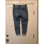 Democracy Jeans Women Size 12 Blue "Ab" Technology Tapered Fray Hem Denim Jeans Photo 6