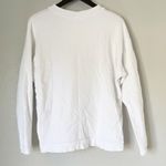 LNA Logo Distressed Hems Pullover Sweatshirt White XS Photo 3