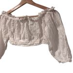 HYFVE White Off-Shoulder Women's Top Size Small Photo 4