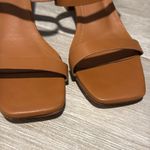 Lulus Tan Block Heel Sandals Women's Size 8.5 Open Toe Strap Shoes Photo 4