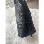 Coach  Black Signature Python Stripe Carryall shoulder Bag 14x10x6 hobo Photo 1