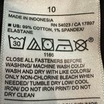 Old Navy Button Fly High Rise Denim Mini Skirt Women's 10 Black Goth Grunge Punk Photo 5