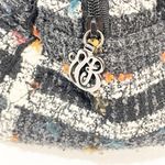 Vera Bradley  Black Plaid Tweed Velvet Chains Luxe Collection Tote Purse Handbag Photo 2