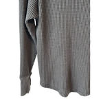 Aerie Offline By Waffle Knit Sweater Womens Size XXS Gray V Neck Long Sleeve NWT Photo 3