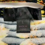 Faded Rose short sleeve cropped sunflowers top woman’s size large Yellow Photo 6