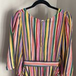 Eloquii Elements Plus Size Dress Striped Kimono Shark Bite Hem Midi Dress Sz 14 Photo 5