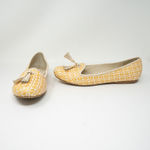 Jack Rogers  Genuine Leather Basket Weave Woven Tassel Slip On Flats Shoes 8.5 Photo 0