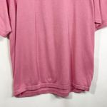 Brooks Brothers Small Top Cotton Knit Short Sleeve Crew Neck Pink 1377 Photo 5